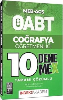 İndeks Akademi ÖABT MEB AGS Coğrafya Öğretmenliği 10 DenemeX Çözümlü