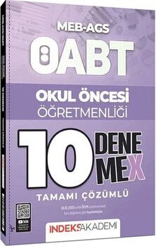 İndeks Akademi ÖABT MEB AGS Okul Öncesi Öğretmenliği 10 DenemeX Çözümlü