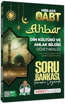 İndeks Akademi ÖABT MEB AGS Din Kültürü ve Ahlak Bilgisi Ahbar Soru Bankası