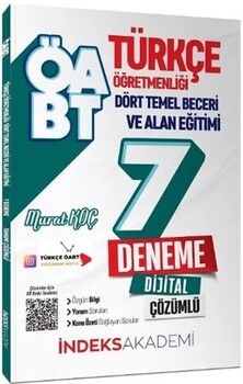 İndeks Akademi ÖABT Türkçe Dört Temel Beceri ve Alan Eğitimi 7 Deneme