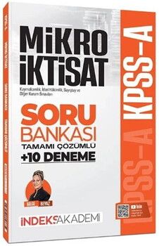 İndeks Akademi KPSS A Grubu Mikro İktisat Soru Bankası ve 10 Deneme