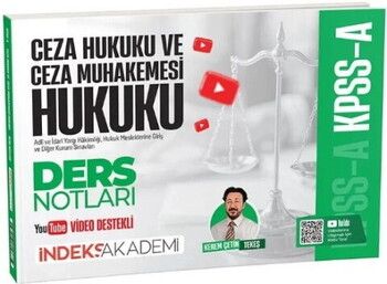 İndeks Akademi KPSS A Grubu Ceza Hukuku ve Ceza Muhakemesi Hukuku Video Ders Notları