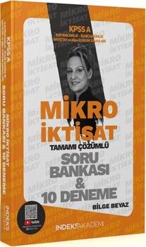 İndeks Akademi KPSS A Grubu Mikro İktisat Soru Bankası ve 10 Deneme Çözümlü