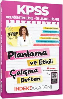 İndeks Akademi KPSS Planlama ve Etkili Çalışma Defteri