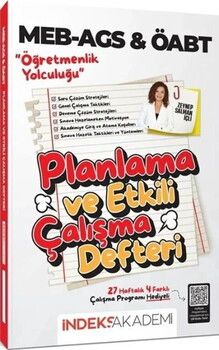 İndeks Akademi MEB AGS ÖABT Planlama ve Etkili Çalışma Defteri