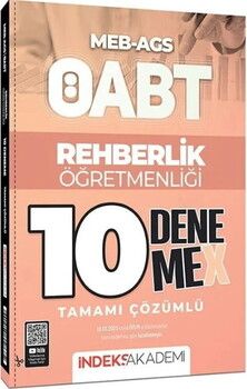 İndeks Akademi MEB AGS ÖABT Rehberlik Öğretmenliği 10 DenemeX