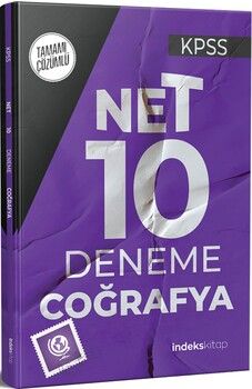 İndeks Kitap KPSS Coğrafya Net 10 Deneme Çözümlü