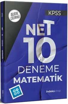 İndeks Kitap KPSS Matematik Net 10 Deneme Dijital Çözümlü