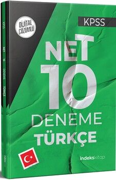 İndeks Kitap KPSS Türkçe Net 10 Deneme Dijital Çözümlü