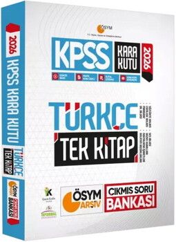 İnformal Yayınları 2026 KPSS Kara Kutu Türkçe TEK KİTAP ÖSYM ARŞİV Çıkmış Soru Bankası