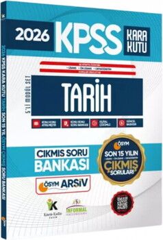 İnformal Yayınları 2026 KPSS Lisans Önlisans Ortaöğretim Tarih in Kara Kutusu ÖSYM Son 15 Yıl Çıkmış Soru Bankası