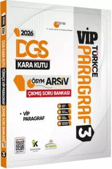 İnformal Yayınları 2026 DGS Türkçenin Kara Kutusu Paragraf 3 VİP ÖSYM Çıkmış Soru Bankası