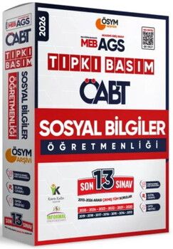 İnformal Yayınları 2026 MEB AGS ÖABT Sosyal Bilgiler Öğretmenliği ÖSYM Tıpkı Basım 13 lü Deneme