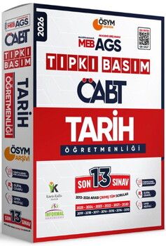 İnformal Yayınları 2026 MEB AGS ÖABT Tarih Öğretmenliği ÖSYM Tıpkı Basım 13 lü Deneme Paketi
