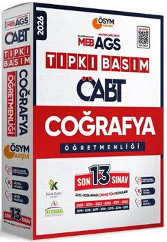 İnformal Yayınları 2026 MEB AGS ÖABT Coğrafya Öğretmenliği ÖSYM Tıpkı Basım 13 lü Deneme