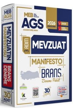 İnformal Yayınları 2026 MEB AGS 3 Adım MEVZUAT Manifesto Branş Deneme