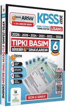 İnformal Yayınları 2027 KPSS Lisans ÖSYM Çıkmış Soru Tıpkı Basım 6lı Deneme