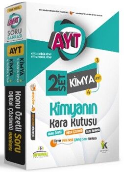 İnformal Yayınları AYT Kimyanın Kara Kutusu Konu Özetli Soru Bankası 2li Set
