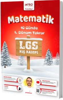 İntro Yayınları 8. Sınıf LGS Matematik 10 Günde 1. Dönem Tekrar Kış Kampı