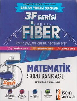 İsem Yayınları 5. Sınıf Matematik 3F Fiber Soru Bankası