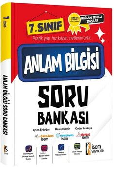 İsem Yayınları 7. Sınıf Anlam Bilgisi Soru Bankası