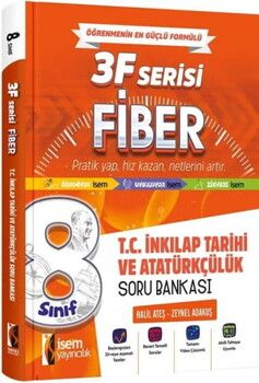 İsem Yayınları 8. Sınıf T.C. İnkılap Tarihi ve Atatürkçülük 3F Fiber Soru Bankası