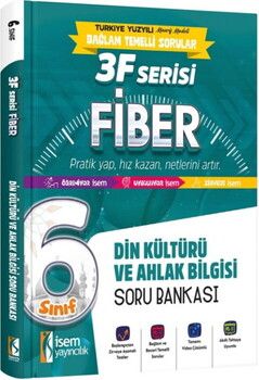 İsem Yayınları 6. Sınıf Din Kültürü ve Ahlak Bilgisi 3F Fiber Soru Bankası