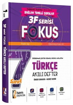 İsem Yayınları 7. Sınıf Türkçe 3F Fokus Akıllı Defter