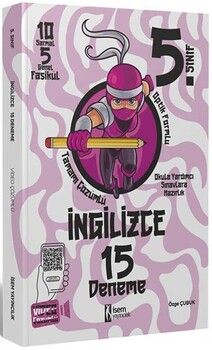 İsem Yayınları 5. Sınıf İngilizce 15 Deneme