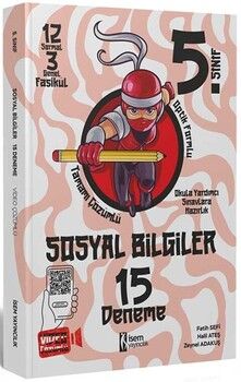 İsem Yayınları 5. Sınıf Sosyal Bilgiler 15 Deneme