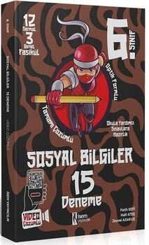 İsem Yayınları 6. Sınıf Sosyal Bilgiler 15 Deneme