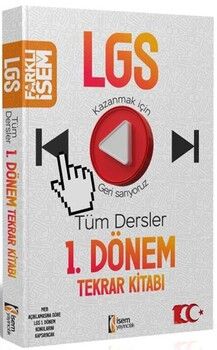 İsem Yayınları 8. Sınıf LGS Tüm Dersler 1.Dönem Tekrar Kitabı