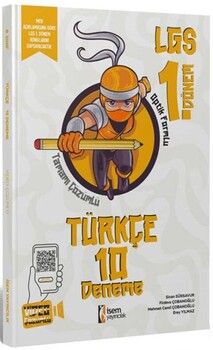İsem Yayınları 8. Sınıf LGS 1. Dönem Türkçe 10 Branş Deneme