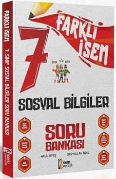 İsem Yayınları 7. Sınıf Farklı İsem Sosyal Bilgiler  Soru Bankası