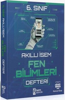İsem Yayınları 6. Sınıf Akıllı İsem Fen Bilimleri Defteri