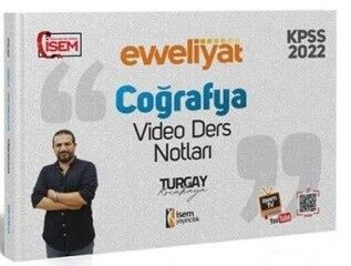 İsem Yayınları 2022 KPSS Genel Kültür Evveliyat Coğrafya Video Ders Notu