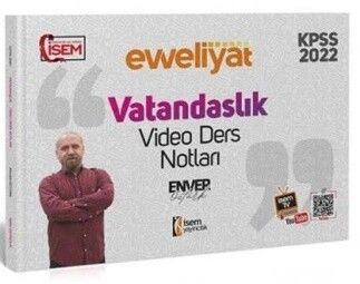 İsem Yayınları 2022 KPSS Genel Kültür Vatandaşlık Evveliyat Video Ders Notu