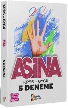 İsem Yayınları 2023 KPSS Genel Yetenek Genel Kültür Aşina 5 Deneme