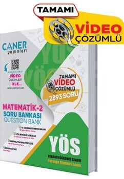 Caner Yayınları YÖS Matematik 2 Soru Bankası