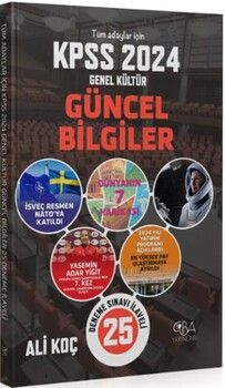 CBA Yayınları 2024 KPSS Güncel Bilgiler 25 Deneme İlaveli Konu Anlatımı