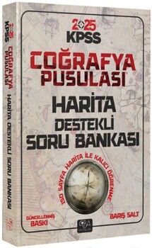 CBA Yayınları 2025 KPSS Coğrafya Pusulası Harita Destekli Soru Bankası