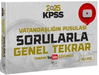 CBA Yayınları 2025 KPSS Vatandaşlık Vatandaşlığın Pusulası Sorularla Genel Tekrar