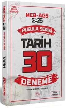 CBA Yayınları 2025 MEB AGS Tarih 30 Deneme Çözümlü Pusula Serisi