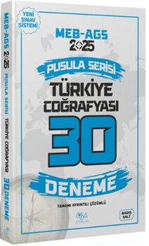 CBA Yayınları 2025 MEB AGS Türkiye Coğrafyası 30 Deneme