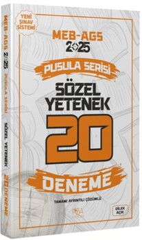 CBA Yayınları 2025 MEB AGS Sözel Yetenek 20 Deneme