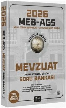 CBA Yayınları 2026 MEB AGS Mevzuat Pusula Serisi Soru Bankası
