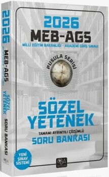 CBA Yayınları 2026 MEB AGS Sözel Yetenek Pusula Serisi Soru Bankası Çözümlü