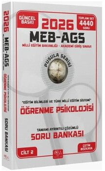 CBA Yayınları 2026 MEB AGS Eğitim Bilimleri Öğrenme Psikolojisi Soru Bankası