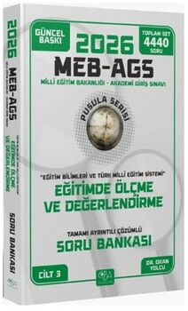 CBA Yayınları 2026 MEB AGS Eğitim Bilimleri Eğitimde Ölçme ve Değerlendirme Soru Bankası