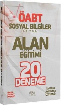 CBA Yayınları ÖABT Sosyal Bilgiler Öğretmenliği Alan Eğitimi 20 Deneme Çözümlü